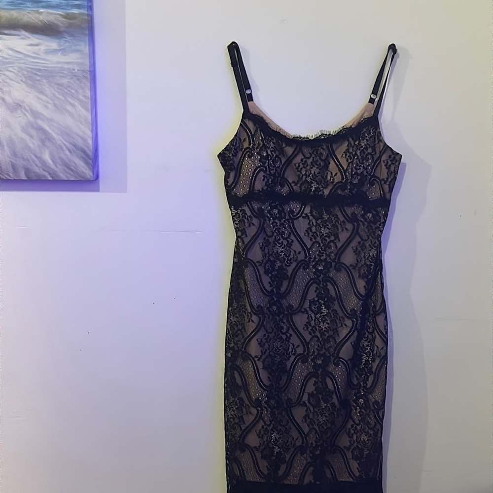 Black floral Lacey dress